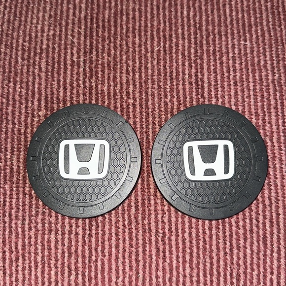 🆕 HONDA Car Cup Holder Coasters - Picture 3 of 7